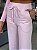 Calça Feminina Wide Leg Moletom Peluciado Comfy Rosa Chá - Imagem 4