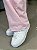 Calça Feminina Wide Leg Moletom Peluciado Comfy Rosa Chá - Imagem 5