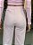Calça Feminina Wide Leg Moletom Peluciado Comfy Rosa Chá - Imagem 3