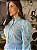 Camisa Feminina Princesa Laise Bordada Manga Bufante Azul - Imagem 3