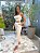 Calça Feminina Reta Alfaiataria Helena Off-White - Imagem 2