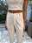 Calça Feminina Reta Alfaiataria Helena Off-White - Imagem 3