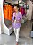 Camisa Feminina Tradicional Viscose Elastano Lavanda - Imagem 9