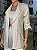Maxi Blazer Feminino Alfaiataria Manga 7/8 Natural - Imagem 3