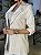 Maxi Blazer Feminino Alfaiataria Manga 7/8 Natural - Imagem 4