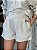 Shorts Feminino Alfaiataria Linho 100% Livia Natural - Imagem 1