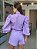 Camisa Feminina Princesa Laise Super Bordada Manga Bufante Lavanda - Imagem 4