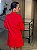 Maxi Blazer Feminino Alfaiataria Manga 7/8 Linho Misto Tomate - Imagem 7