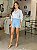 Camisa Feminina Oversized Tricoline Listrada Azul e Branco - Imagem 4