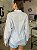 Camisa Feminina Oversized Tricoline Listrada Azul e Branco - Imagem 10