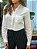 Camisa Cropped Feminina Tricoline Bolso Branca - Imagem 3