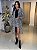 Sobretudo Feminino Tweed Forrado Comprimento 7/8 Pied de Poule - Imagem 1