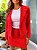Casaqueto Feminino Tweed Forrado Vermelho - Imagem 3