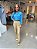 Calça Feminina Reta Alfaiataria Helena Camel - Imagem 3