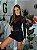 Blusa Feminina Tule Gola Alta Segunda Pele Preto - Imagem 1