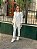 Calça Feminina Alfaiataria Crepe Madonna Risca de Giz Branco - Imagem 3