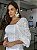Vestido Feminino Princesa Laise Bordada Manga Bufante Branco - Imagem 8
