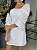 Vestido Feminino Princesa Laise Bordada Manga Bufante Branco - Imagem 9