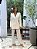 Pantalona Feminina Alfaiataria Crepe Risca de Giz Branco - Imagem 5