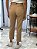 Calça Feminina Alfaiataria Crepe Madonna Risca de Giz Camel - Imagem 6
