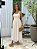 Vestido Feminino Midi Laise Bordada Alça Kate Branco - Imagem 1