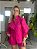 Camisa Feminina Oversized Linho 100% Rosa Choque - Imagem 6