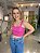 Top Cropped Feminino Alfaiataria Recortes Com Botões Babaloo - Imagem 1