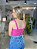 Top Cropped Feminino Alfaiataria Recortes Com Botões Babaloo - Imagem 4