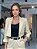 Blazer Cropped Feminino Alfaiataria Oversized Camel - Imagem 2