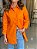 Camisa Feminina Zaya Linho 100% Clássica Bolso Tangerina - Imagem 3