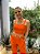 Top Cropped Feminino Alfaiataria Amarração Laranja - Imagem 4