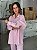Camisa Feminina Oversized Linho 100% Rosa Barbie - Imagem 3