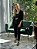 Maxi Blazer Feminino Alfaiataria Manga 7/8 Preto - Imagem 5