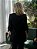 Maxi Blazer Feminino Alfaiataria Manga 7/8 Preto - Imagem 4