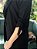 Maxi Blazer Feminino Alfaiataria Manga 7/8 Preto - Imagem 2