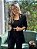 Maxi Blazer Feminino Alfaiataria Manga 7/8 Preto - Imagem 1