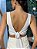 Cropped Feminino Amarração Viscose Elastano Jessica Off-White - Imagem 5