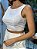 Cropped Feminino Amarração Viscose Elastano Jessica Off-White - Imagem 2