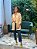 Camisa Feminina Tradicional Viscose Elastano Bege - Imagem 3