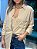 Camisa Feminina Tradicional Viscose Elastano Bege - Imagem 2