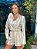 Blazer Cropped Feminino Alfaiataria Oversized Listra Natural - Imagem 7