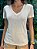 T-shirt Feminina Podrinha Decote V Natural - Imagem 2