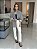 Camisa Feminina Oversized Tricoline Listrada Preto e Branco - Imagem 6