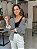 Camisa Feminina Oversized Tricoline Listrada Preto e Branco - Imagem 5