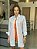 Maxi Camisa Feminina Algodão Mescla Oversized Branco - Imagem 1