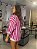 Camisa Feminina Oversized Tricoline Listrada Rosa, Azul e Branco - Imagem 4