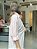 Maxi Camisa Feminina Algodão Mescla Oversized Rosa Bebê - Imagem 4