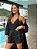 Camisa Feminina Longa Viscose Jacquard Aurea Preto - Imagem 3