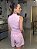 Cropped Feminino Regata Canelado Tricô Decote Gota Rosa Barbie - Imagem 6