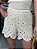 Shorts Feminino em Tecido Bordado Natural - Imagem 2